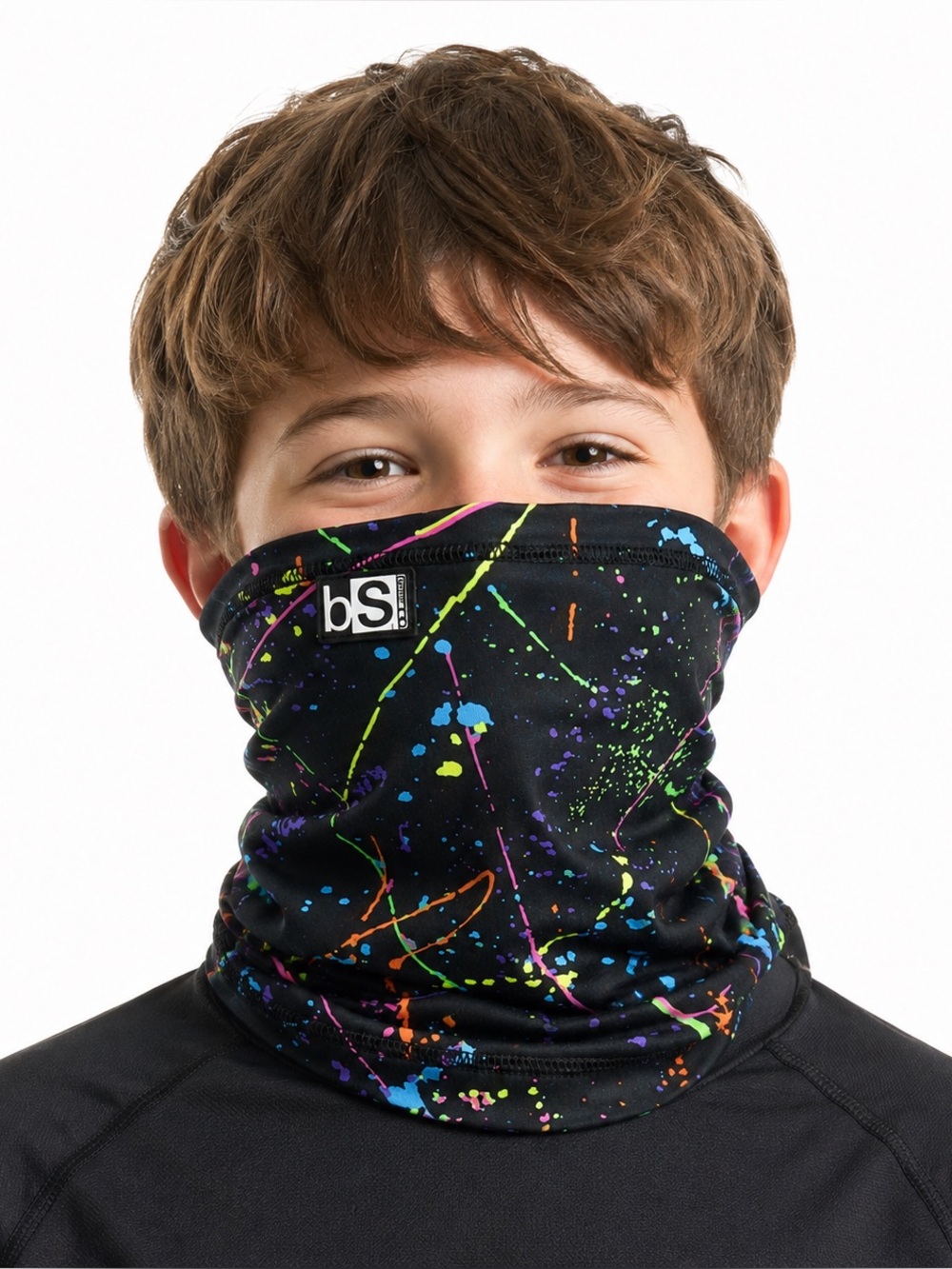 BlackStrap Kids Dual Layer Tube Face Mask OS Paint Splash